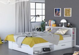 Funkcionalna zakonska postelja s predali Pocket 160x200