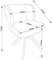 Fola - Jedilniški stol Blepa - antracit	