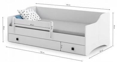 ADRK - Otroška postelja Naomi - 80x160 cm 