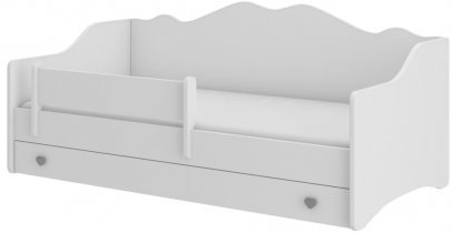 ADRK - Otroška postelja Emka 80x160 cm - bela/siva