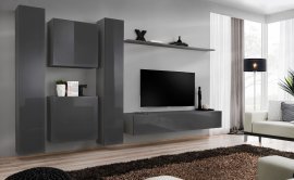 Dnevni TV regal Switch VI 330 cm - grafit