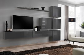 Dnevni TV regal Switch IX 310 cm - grafit