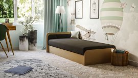 Otroška postelja Parys 80x190 cm - rjava