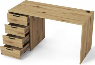 Eltap - loft - Pisalna miza Barold 140 cm - artisan hrast