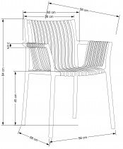 Halmar - Jedilniški stol K492 - črn