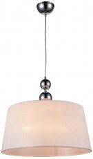 Candellux - Viseča stropna svetilka Clara 45 1x60W E27 Chrome/WHITE
