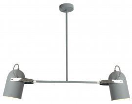 Candellux - Viseča stropna svetilka Gray 2x40W E27 Gray