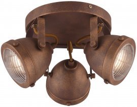 Candellux - Stropna svetika Frodo Plafond 3x40W GU10 Rusty