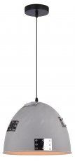 Candellux - Viseča stropna svetilka Patch 30 1x60W E27 Gray Chrome 