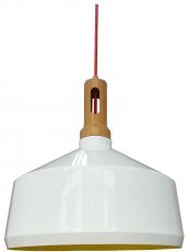 Candellux - Viseča stropna svetilka Robinson 36 1x60W E27 White/Yellow 