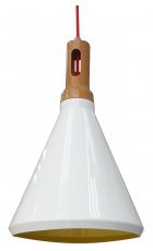Candellux - Viseča stropna svetilka Robinson 26 1x60W E27 White/Yellow