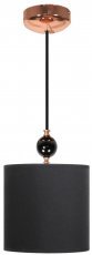 Candellux - Viseča stropna svetilka Melba 1x60W E27 Black