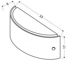 Candellux - Plafonjera Mistery 33/17 1x12W LED