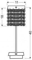 Candellux - Namizna svetilka Classic 1x40W Violet 