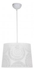 Candellux - Viseča stropna svetilka Orlando 35 1x60W E27 White - spirala