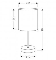 Candellux - Namizna svetilka Emily 1x40W E14 Cream