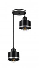 Candellux - Viseča stropna svetilka Wama 2x40W E27 Black