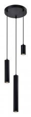 Candellux - Viseča stropna svetilka Tubo Mix-2 3x25W GU10 Black