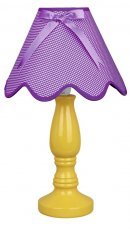 Candellux - Namizna svetilka Lola 1x40W E14 Yellow/Violet