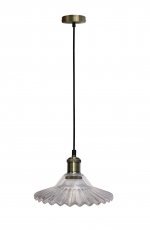 Viseča stropna svetilka Geneva 1x40W E27 Glass