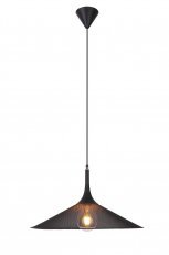 Candellux - Viseča stropna svetilka Kiruna L 1x40W E27 Black