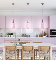 Candellux - Viseča stropna svetilka Fiuggi LED 6W 3000K Pink