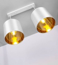 Candellux - Viseča stropna svetilka Atlanta 2x40W E27 White