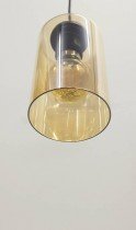 Candellux - Viseča stropna svetilka Bistro Cirkle 3x40W E27 Black/Brown