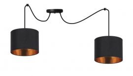 Candellux - Viseča stropna svetilka Candida 2x40W E27 Black