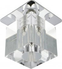 Candellux - Reflektorska svetilka SK-18 CH/WH 1x20W G4 Chrome/Transparent