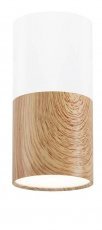 Candellux - Stropna svetilka Tube 1x50W GU10 5,8cm Wooden/White