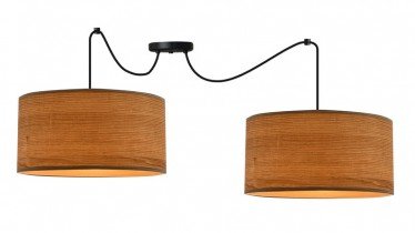 Candellux - Viseča stropna svetilka Legno 30 - oreh 2x40W E27 