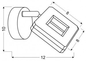 Candellux - Stenska svetilka Cynthia 1x5W LED 3000K