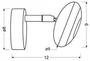 Candellux - Stropna svetilka Skipper 1x6W LED