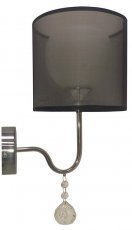 Candellux - Stenska svetilka Brava 1x60W E27 - črna