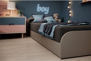 Eltap stock - Otroška postelja Parys 80x190 cm - L - siva - Sawana 05