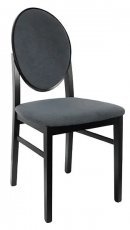 Jedilni stol Bernardin - Črn/siv 