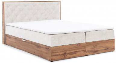 Meble Gruška - Boxspring postelja Wood 10 - 120x200 cm