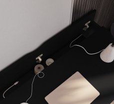 Eltap - loft - Pisalna miza Nevy 120 cm - črna