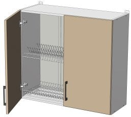 Zgornji modul z odcejalnikom Modest - WD-80/72 - korpus sonoma hrast