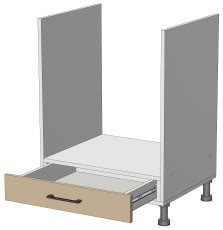 Spodnji modul Modest - LG-60/82 – korpus bel