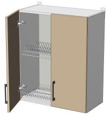 Zgornji modul z odcejalnikom Sunrise Premier - WD-60/72 – korpus venge