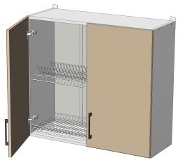 Zgornji modul z odcejalnikom Sunrise Premier - WD-80/72 - korpus graphite grey