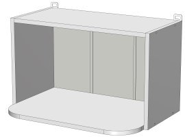 Zgornji modul Sunrise Premier - WM-60/36 - korpus venge