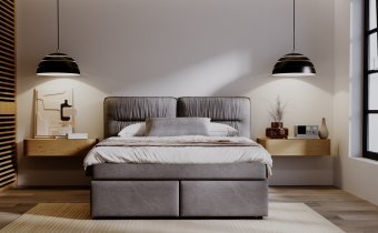 Polak meble - Boxspring postelja Lizbona BPT - 160x200 cm
