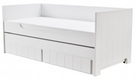 Pinio - Otroška postelja z dodatnim ležiščem Calmo - 90x200 cm - bela