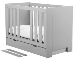 Pinio - Otroška postelja Calmo - 60x120 cm - siva