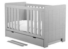 Pinio - Predal za otroško posteljo - 70x140 cm - siv