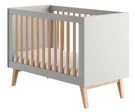 Pinio - Otroška postelja Swing - 60x120 cm - siva