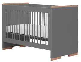 Otroška postelja Snap - 60x120 cm - temno siva